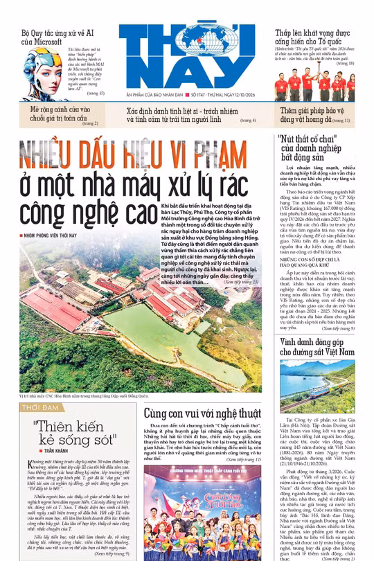 BÁO THỜI NAY SỐ 1747