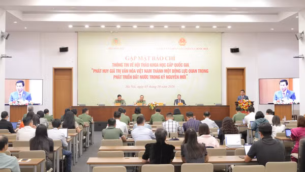 Toàn cảnh cuộc gặp mặt báo chí. (Ảnh: CTV)