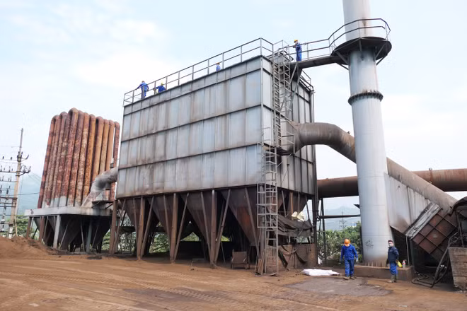 Khắc phục tình trạng phát tán khói bụi tại Khu công nghiệp Bình Vàng, xã Vị Xuyên, tỉnh Tuyên Quang.
