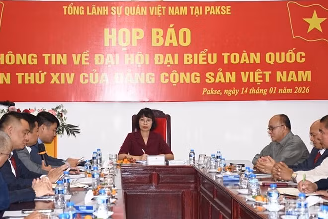 Quang cảnh buổi họp báo. (Ảnh: Cộng tác viên)