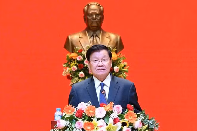 Tổng Bí thư, Chủ tịch nước Lào Thongloun Sisoulith. (Ảnh: Cộng tác viên)
