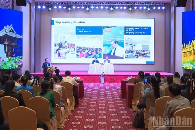 Quang cảnh buổi tập huấn. (Ảnh: DUY TOÀN)