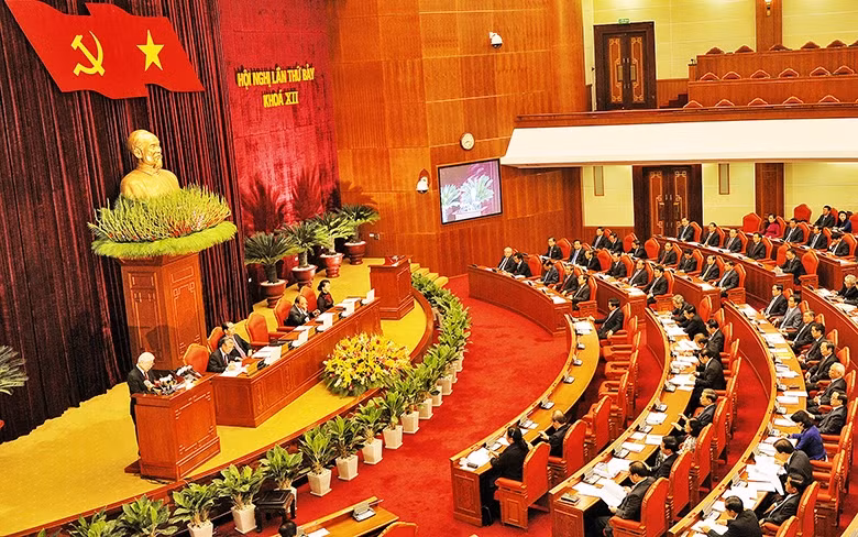 Hội nghị lần thứ bảy Ban Chấp hành Trung ương Đảng khóa XII. Ảnh | Anh Tuấn