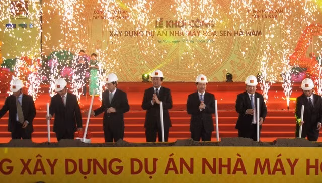 Khởi công dự án Nhà máy Hoa Sen Hà Nam