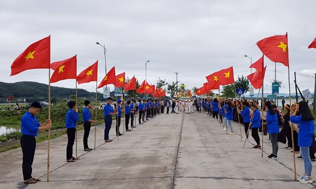 Lễ rước hài cốt và truy điệu liệt sĩ Thích Thanh Tân.