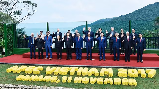 Các nhà lãnh đạo APEC. Ảnh: TRẦN ANH TUẤN