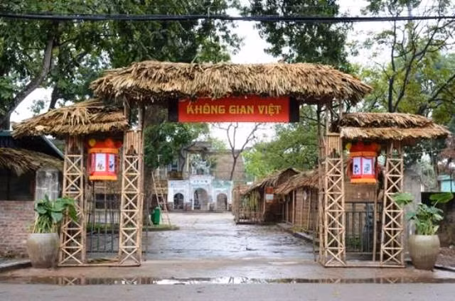 Khu trưng bày Không gian Việt tại di tích quốc gia Cổ Loa.