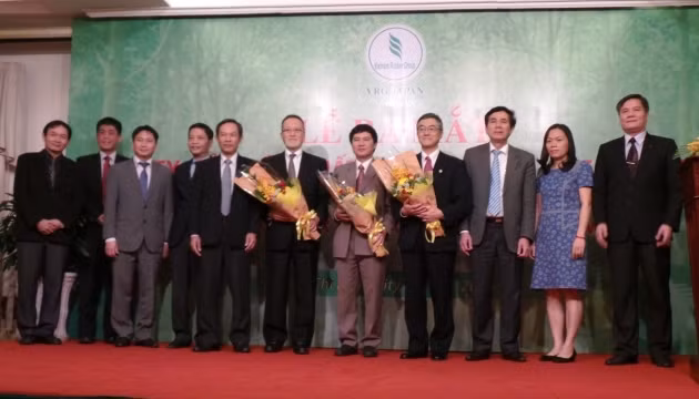 Đại diện lãnh đạo VRG JAPAN tại lễ ra mắt công ty.