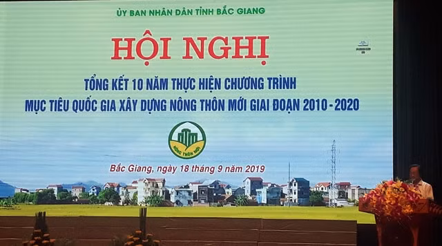 Tổng kết 10 năm quốc gia xây dựng nông thôn mới tỉnh Bắc Giang