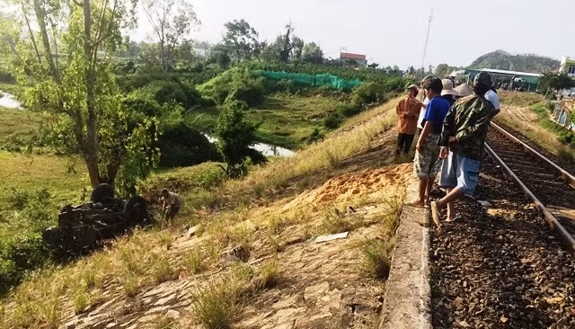 Hiện trường vụ tai nạn.