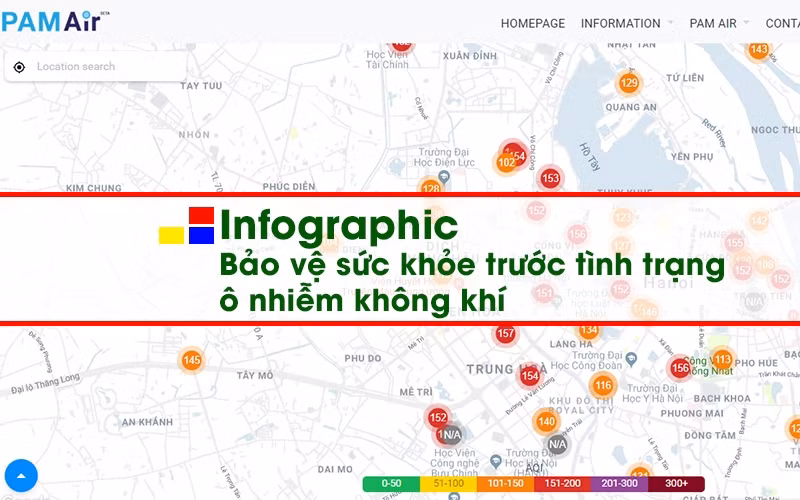 [Infographic] Bảo vệ sức khỏe trước tình trạng ô nhiễm không khí