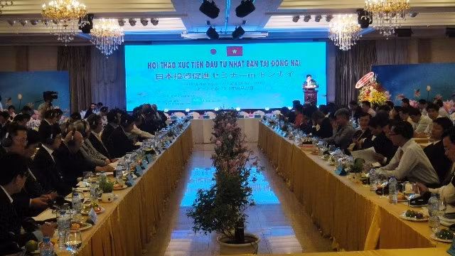 Quang cảnh Hội nghị xúc tiến đầu tư Nhật Bản tại Đồng Nai. 