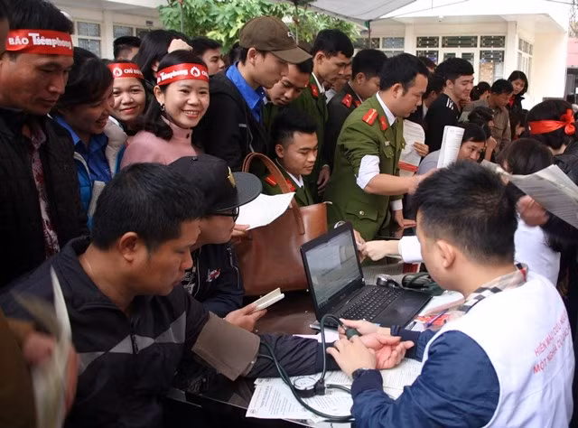 “Chủ nhật đỏ” tại Bắc Giang thu được hơn 800 đơn vị máu