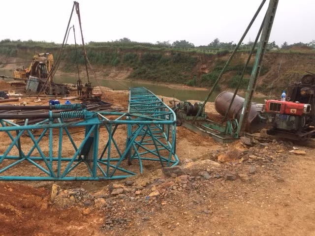 Toàn cảnh hiện trường nơi xảy ra vụ tai nạn.