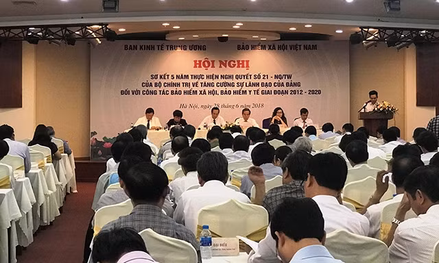 Hội nghị sơ kết 5 năm thực hiện Nghị quyết số 21 của Bộ Chính trị do Ban Kinh tế Trung ương và BHXH Việt Nam phối hợp tổ chức.
