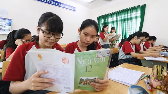 Học sinh trong giờ học ngữ văn. Ảnh: ĐÀO NGỌC THẠCH