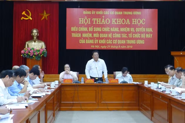 Bổ sung, điều chỉnh chức năng, nhiệm vụ, nâng cao chất lượng hoạt động của Đảng bộ Khối các cơ quan T.Ư