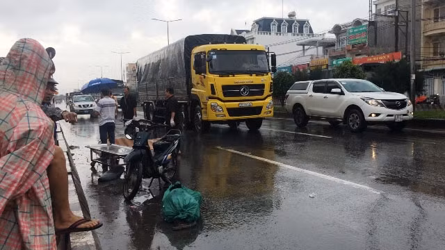 Hiện trường vụ tai nạn.