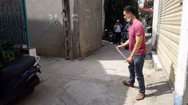 Hiện trường nơi xảy ra vụ việc.