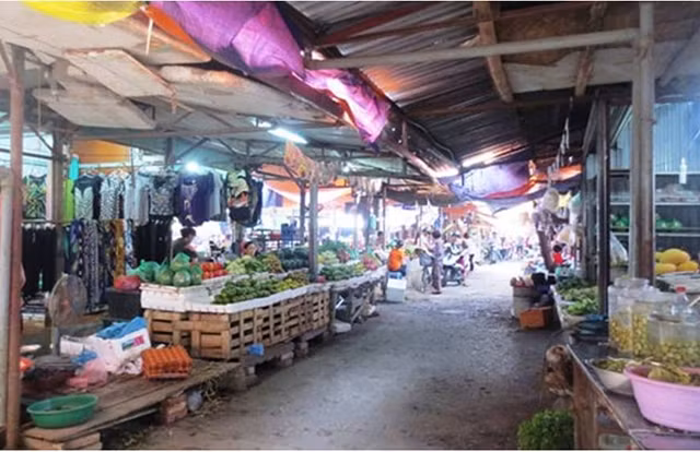 Hiện trạng chợ Đại Từ (quận Hoàng Mai, Hà Nội).