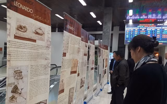 Triển lãm về thiên tài Leonardo da Vinci tại Ga Hà Nội