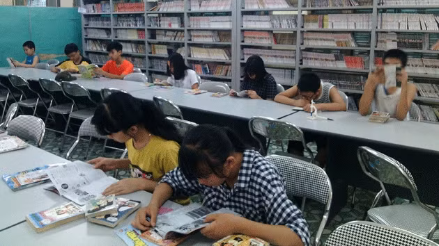 Phòng đọc dành cho thiếu nhi của Thư viện Khoa học Tổng hợp Thái Bình.