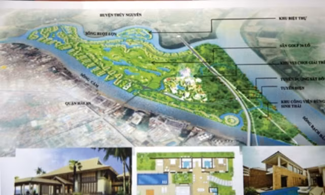 Phối cảnh dự án sinh thái đảo Vũ Yên.