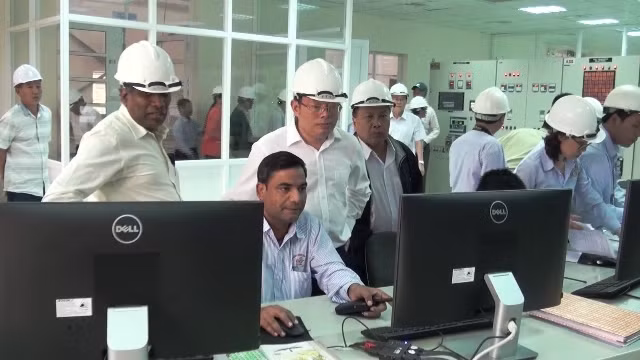 Nhà điều hành hệ thống Nhà máy điện sinh khối.