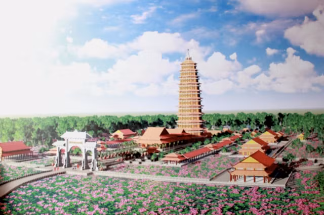 Phối cảnh tổng thể Thiền viện Trúc Lâm Tháp Mười.