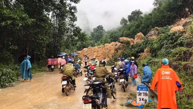 Lũ quét, sạt lở đất vùng núi có nguy cơ xảy ra ở các tỉnh từ Quảng Ngãi đến Bình Thuận. (Ảnh minh họa)