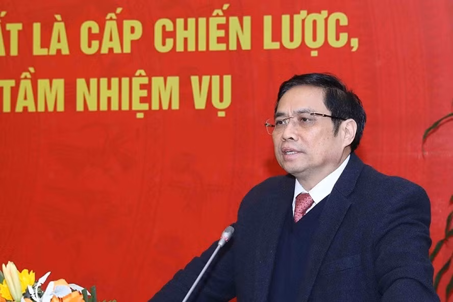 Đồng chí Phạm Minh Chính, Ủy viên Bộ Chính trị, Bí thư Trung ương Đảng, Trưởng Ban Tổ chức Trung ương. Ảnh TTXVN