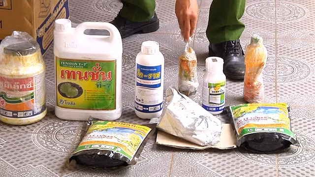 Phát hiện 14 tấn sầu riêng ngâm hóa chất