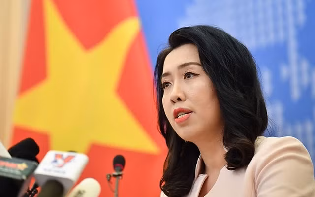 Người phát ngôn Bộ Ngoại giao Lê Thị Thu Hằng.
