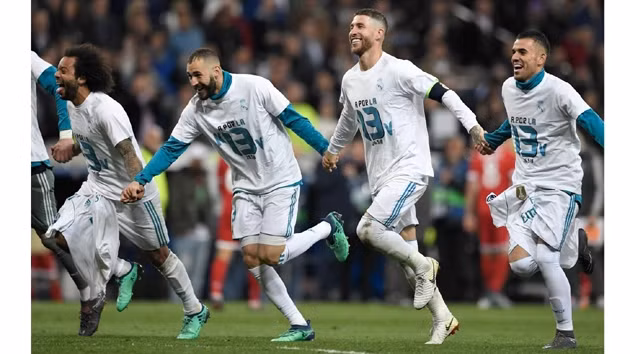 Bản lĩnh đã giúp các cầu thủ Real Madrid vào chung kết.