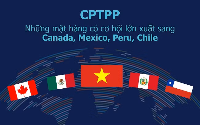 [Infographic] Những hàng hóa hưởng lợi lớn từ CPTPP khi xuất khẩu sang châu Mỹ