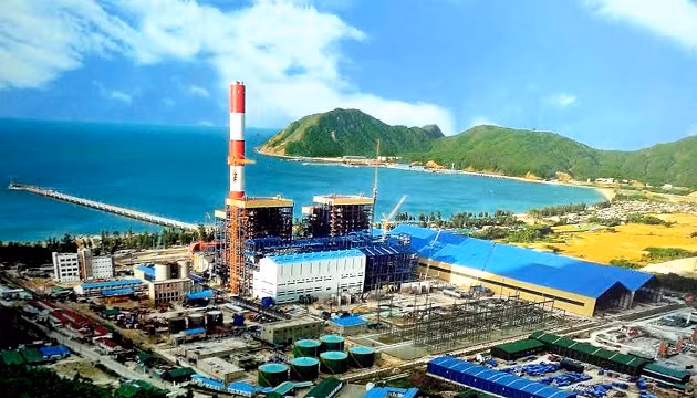 Một góc đại dự án Formosa ở Khu kinh tế Vũng Áng.