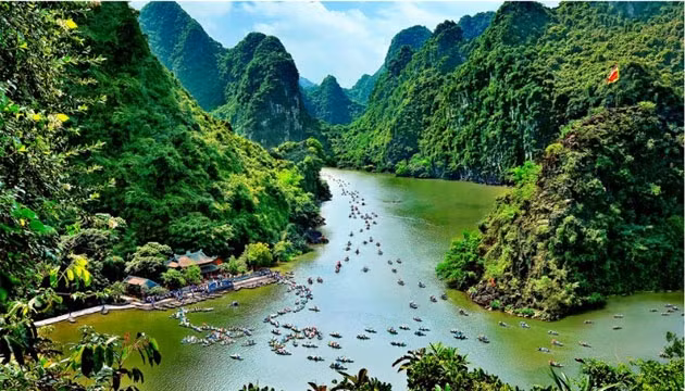 Một góc khu sinh thái Tràng An. (Ảnh: MINH TIẾN - Ninh Bình)
