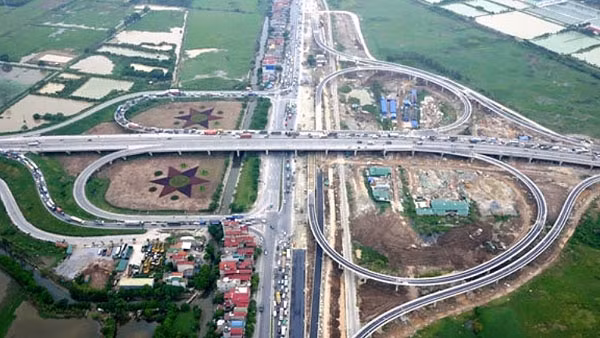 Toàn cảnh nút giao sau khi hoàn thành.