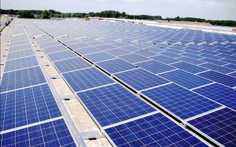 Một dự án điện mặt trời ở khu vực Nam Trung Bộ.