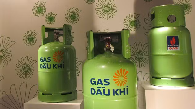 Bình gas nhãn hiệu “Gas dầu khí” của PV Gas South.