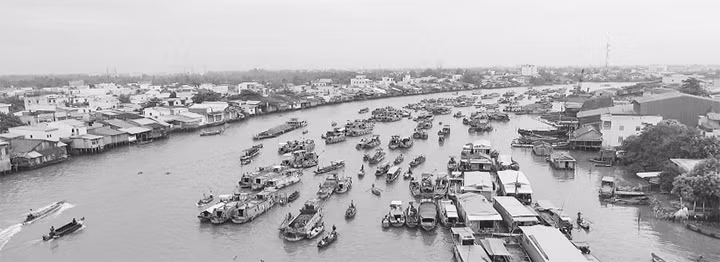 Chợ nổi Cái Răng, điểm du lịch hấp dẫn của TP Cần Thơ.