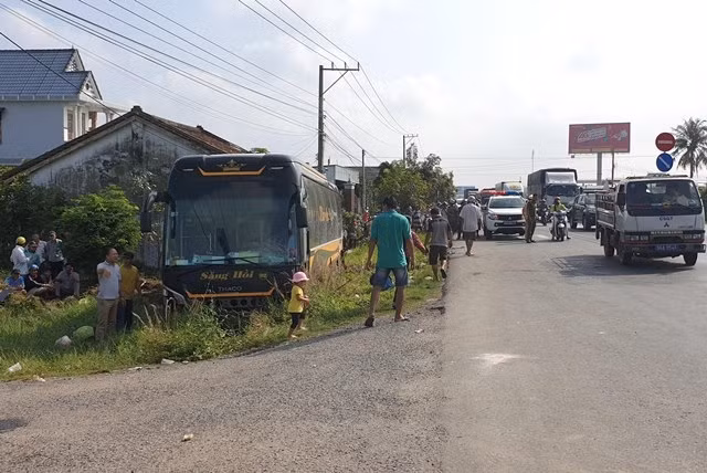 Hiện trường vụ tai nạn.