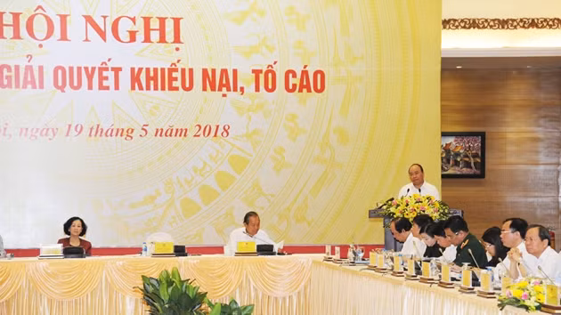 Thủ tướng chủ trì Hội nghị về giải quyết khiếu nại, tố cáo