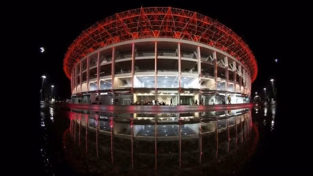Sân vận động chính Gelora Bung Karno, cũng như các cơ sở hạ tầng phục vụ Asiad 2018 ở Thủ đô Jakarta và Palembang đã sẵn sàng cho ngày hội thể thao lớn nhất châu Á. (Ảnh: Reuters)