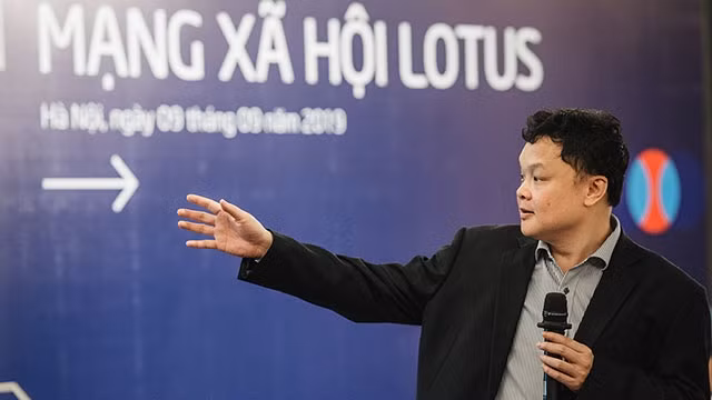 Ông Nguyễn Thế Tân, Tổng Giám đốc VCCorp, đơn vị phát triển mạng xã hội Lotus.