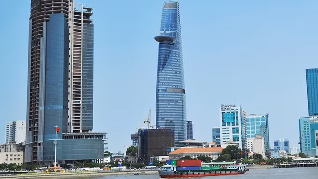 Saigon One Tower - tài sản bảo đảm đang bị VAMC thu giữ để xử lý nợ xấu. Ảnh: NAM ANH