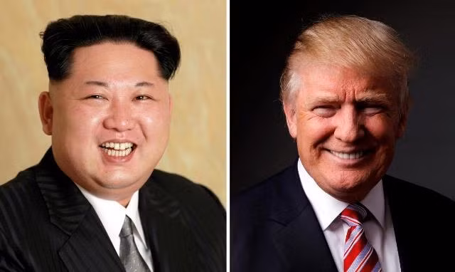 Tổng thống Mỹ Donald Trump (bên phải) và nhà lãnh đạo Triều Tiên Kim Jong-un. (Ảnh: Reuters)