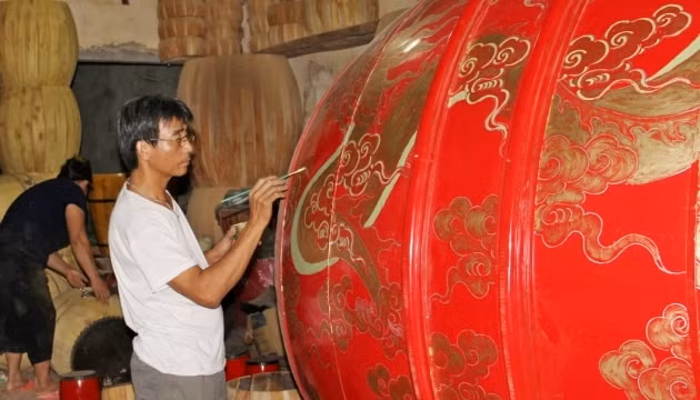 Làng nghề làm trống Đọi Tam