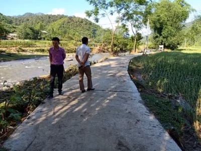 Công trình đường từ tỉnh lộ 258B- Nà Man- Nà Lài- Nà Ỏm thôn Nà Hin, xã Giáo Hiệu thanh toán vượt khối lượng.