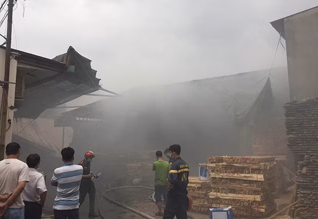 Hiện trường vụ cháy.